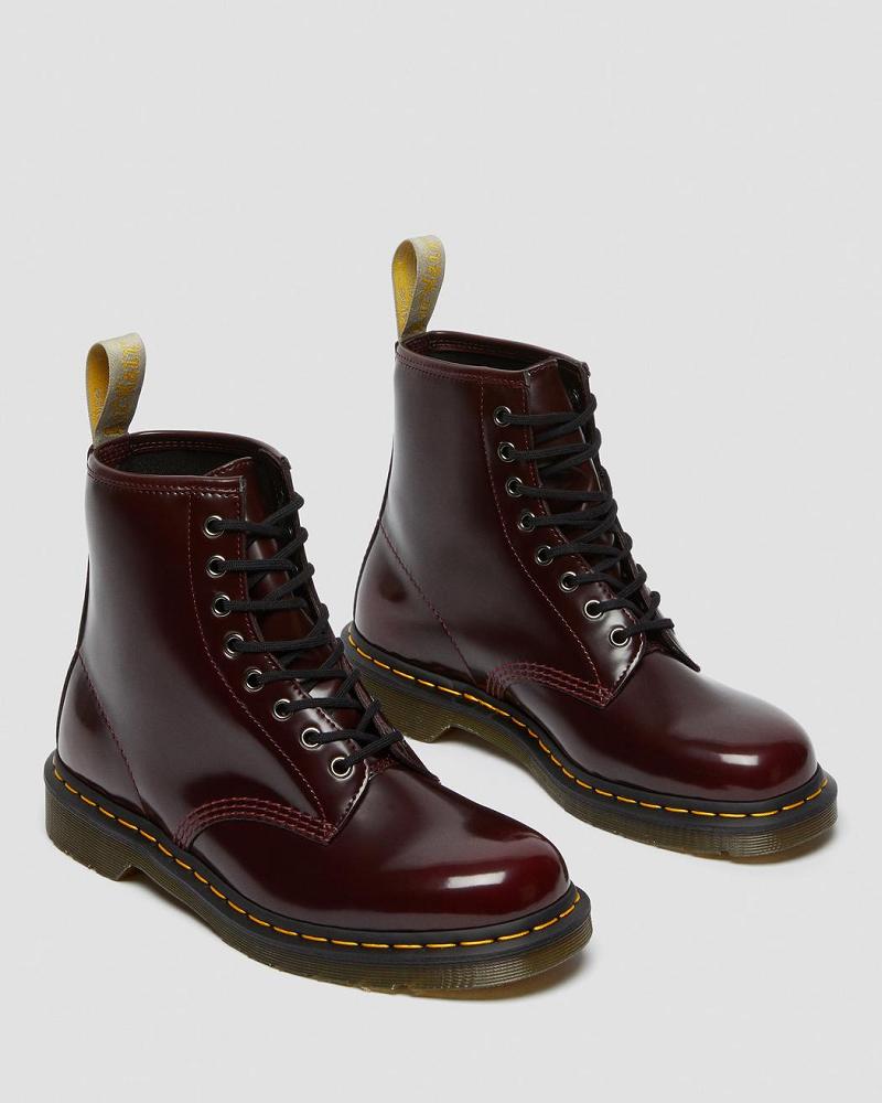 Dr Martens Vegan 1460 Veterlaarzen Dames Roze Rood | NL 55PJJ